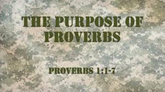 Purposes of Proverbs