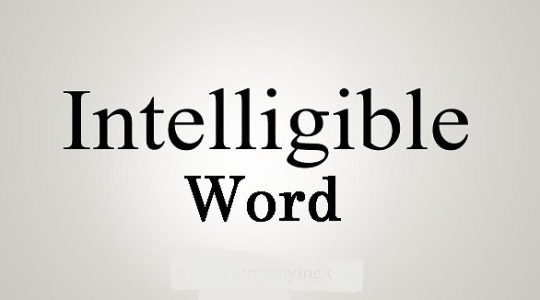 Intelligible Word