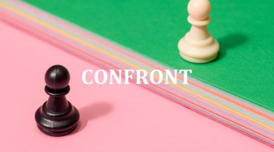  ...><(((‘>  *Confront*  <’)))><...   