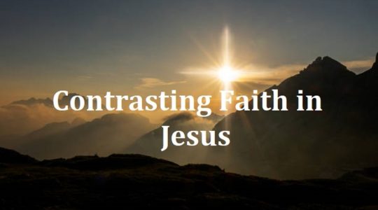 Contrasting Faith in Jesus - Part 1