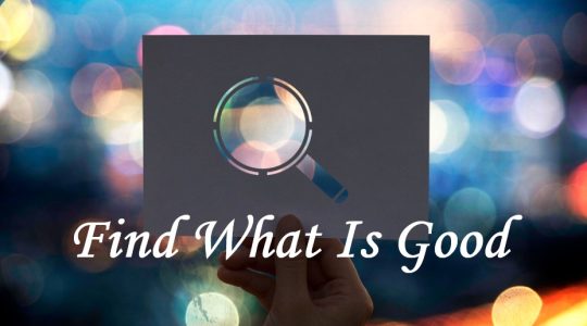 Find What Is Good